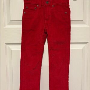 Stylish Red Kids Corduroy Pants